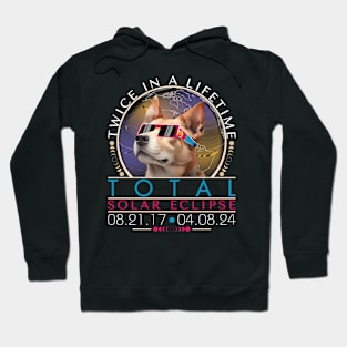 Total solar eclipse 8th april Twice in a lifetime Hoodie